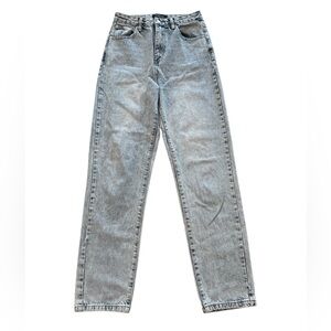 White Fox Straight Leg High Rise Jeans